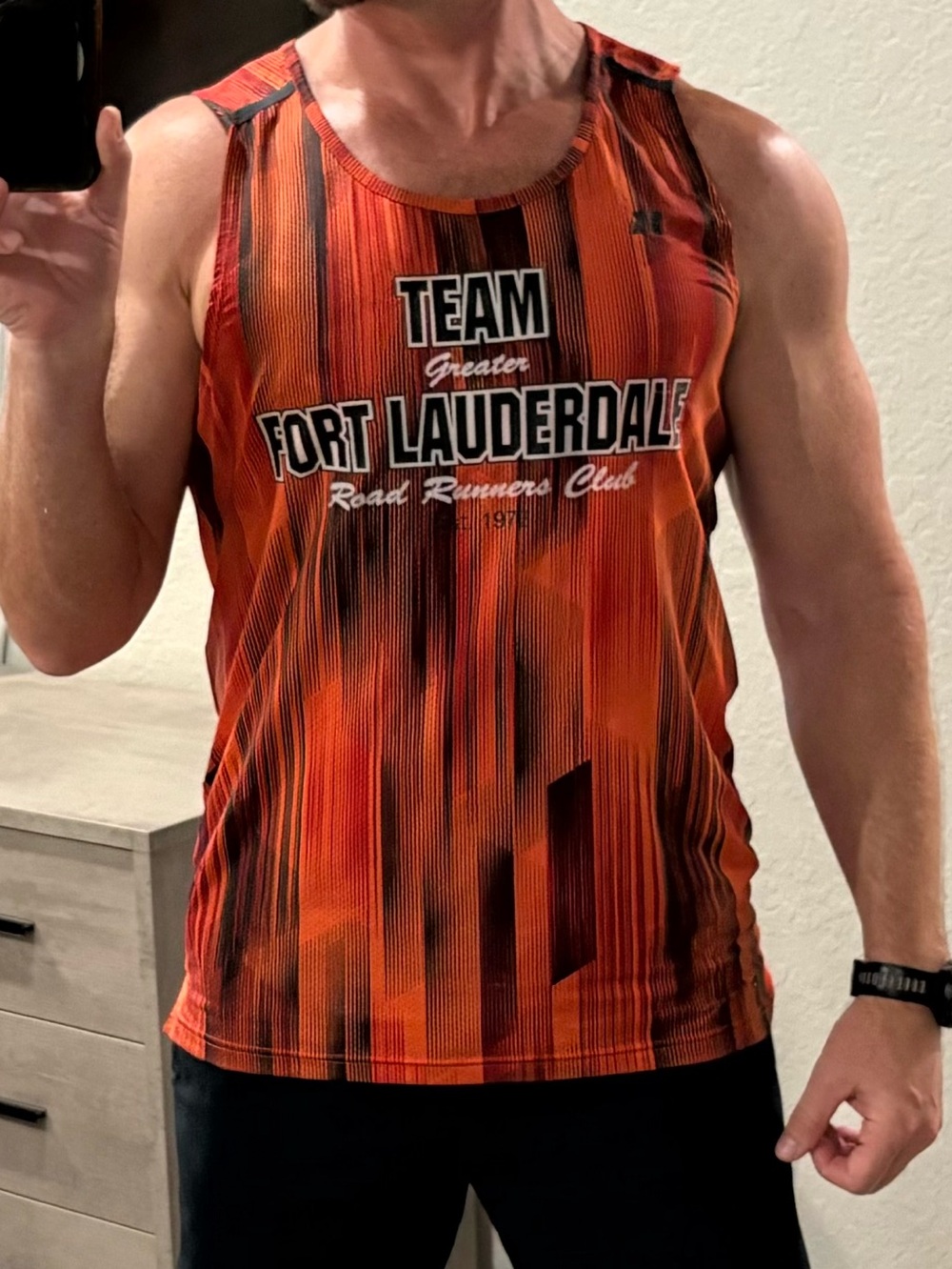 Rare Fort Lauderdale Racing Singlet dryfit Running Tank Top